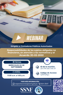 Responsabilidades de los sujetos obligados no financieros, en atención a las normativas y al Acuerdo JD-02-2022