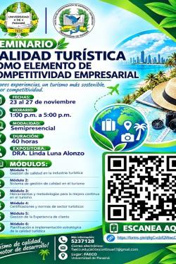 Seminario Calidad Turística como elemento de competitividad empresarial