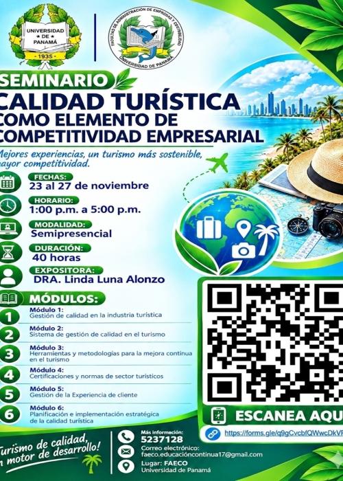Seminario Calidad Turística como elemento de competitividad empresarial